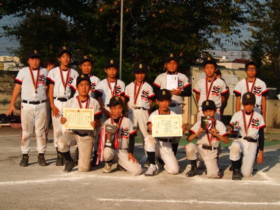 三鷹市少年軟式野球連盟 秋季大会 Ａチーム ３位